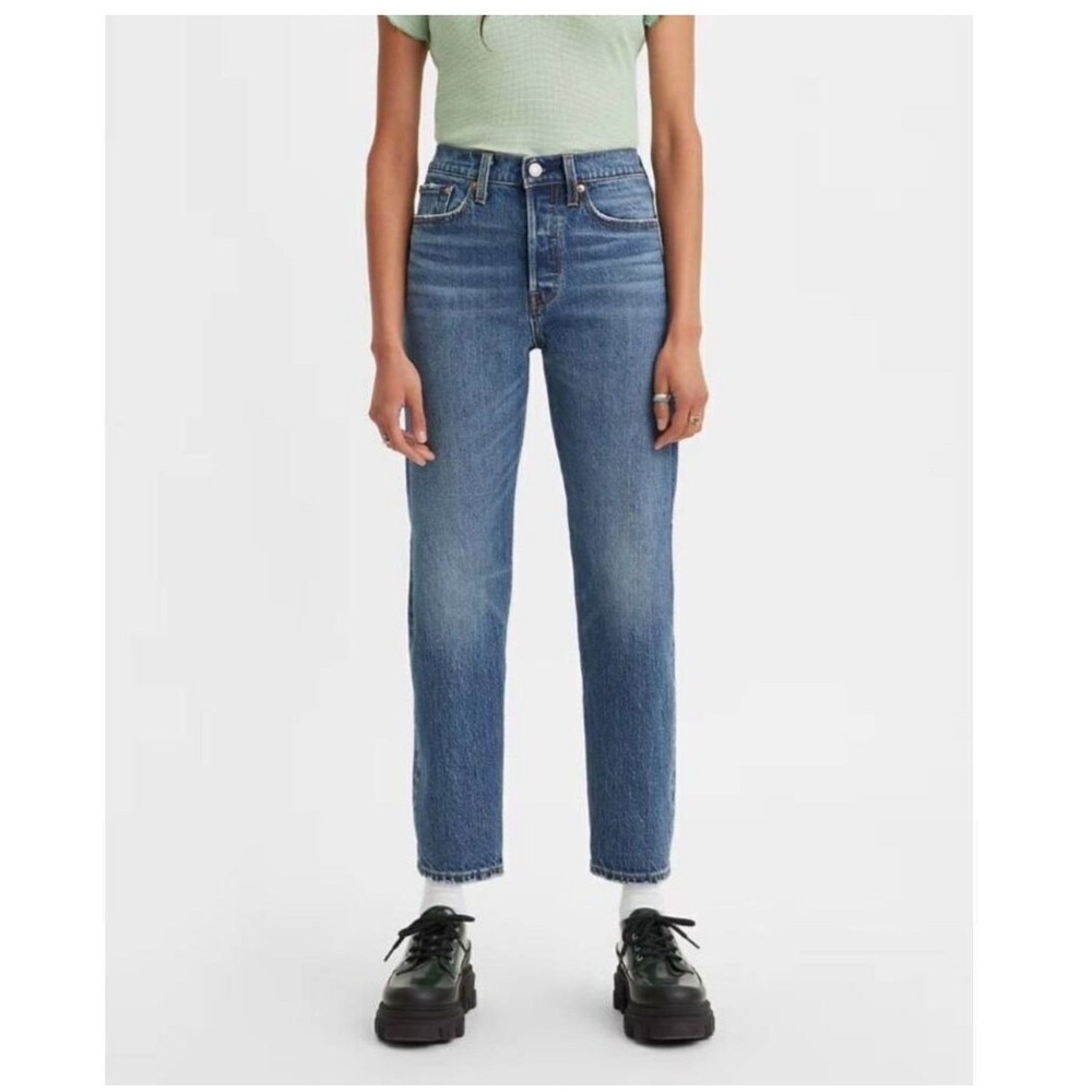 Levi's Wedgie Straight Womens‎ Denim Jeans Blue Size 28 Button Fly
